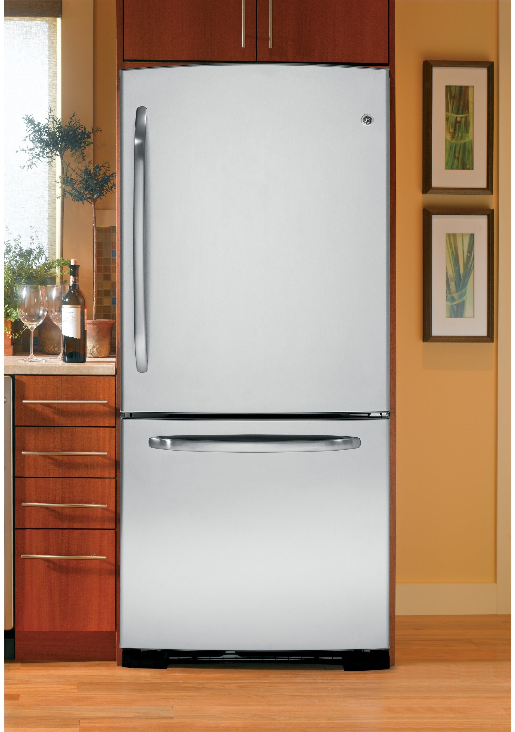 GE GDSL0KCXLS 20.2 cu. ft. Bottom-Freezer Refrigerator