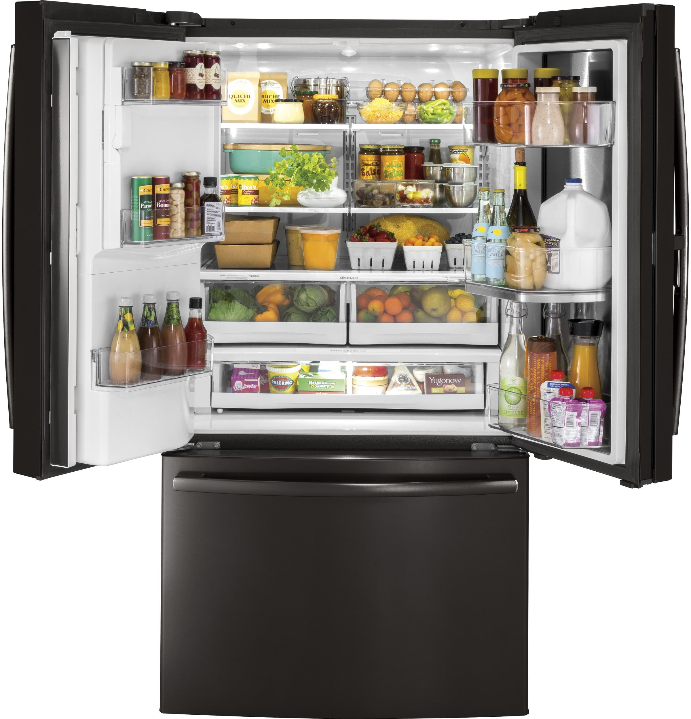 GE GFD28GBLTS Black Stainless Steel
