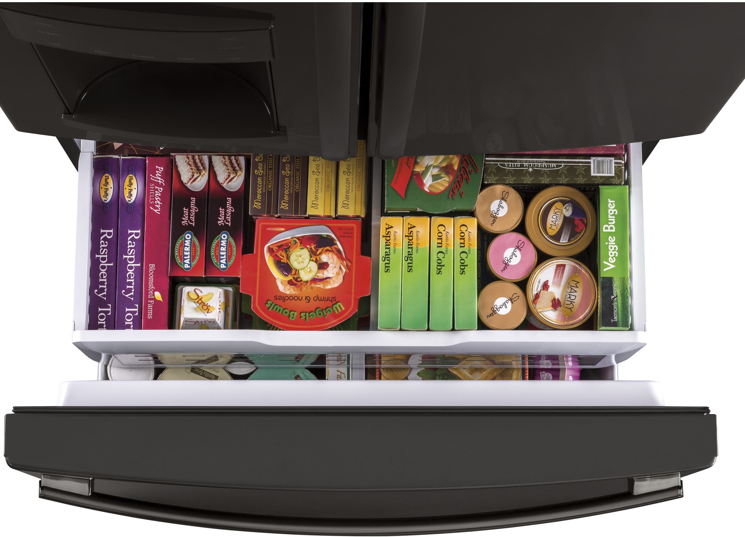GE GFD28GBLTS Black Stainless Steel