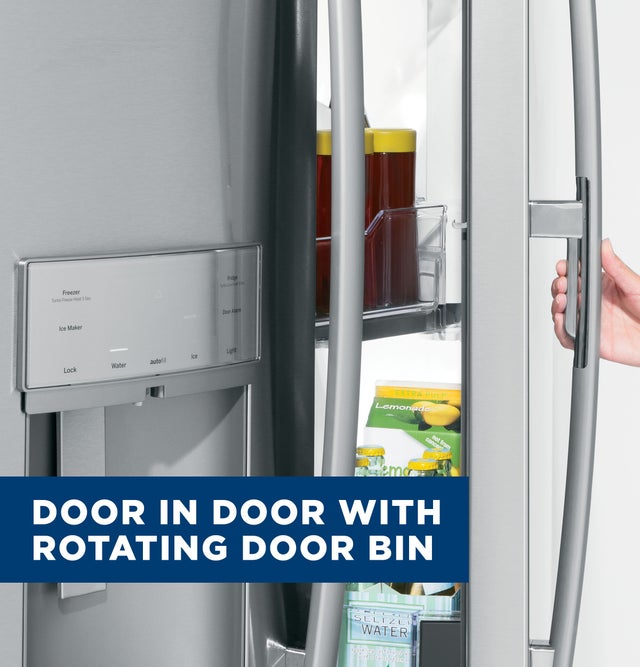 GE GFD28GYNFS 36 Inch, 27.7 Cu. Ft. Freestanding French Door Ref...