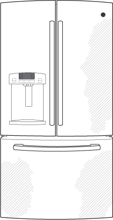 GE GFE27GMDES 26.7 cu. ft. French Door Refrigerator