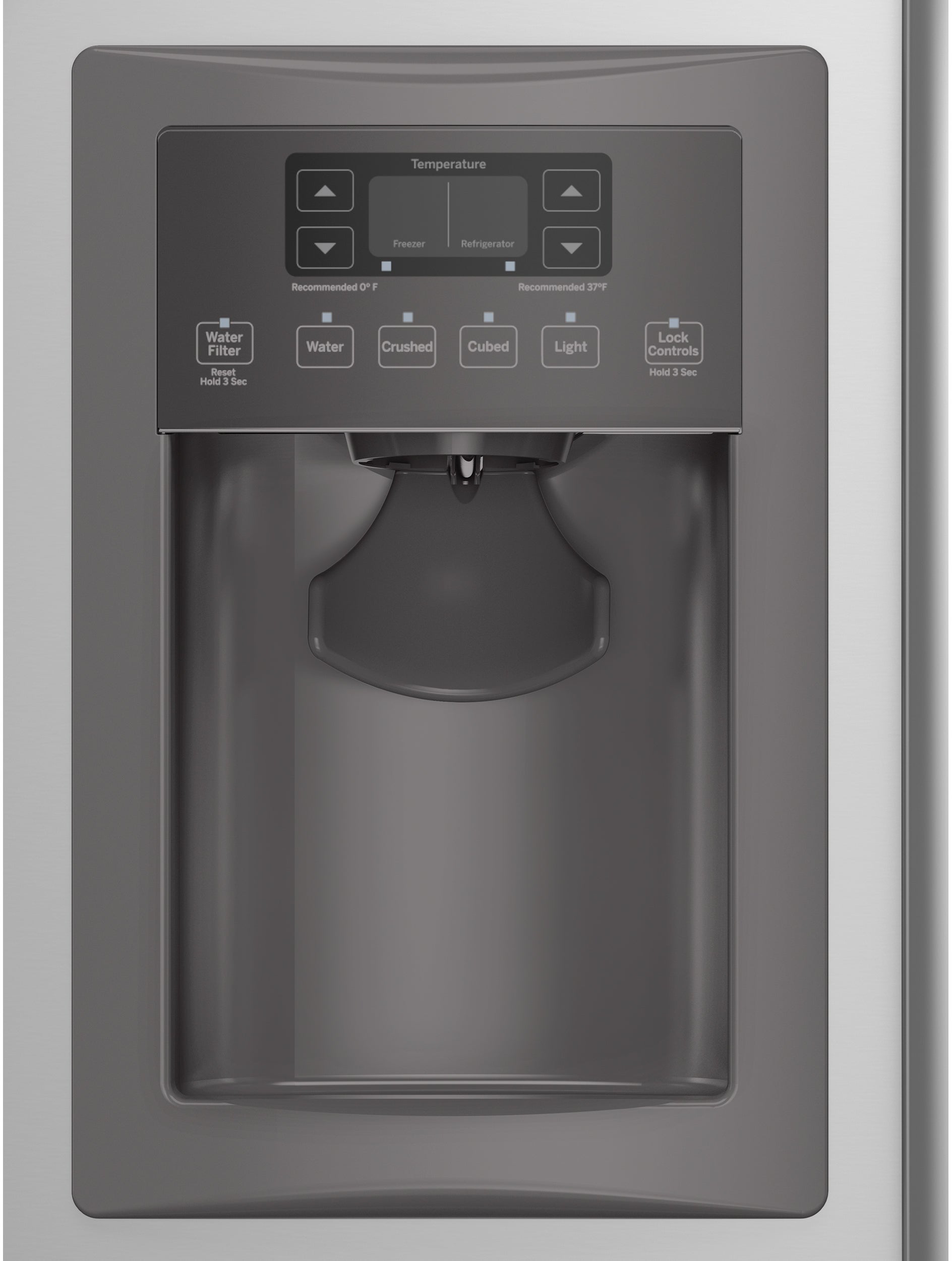 GE GSE22ESHSS 34 Inch Side-by-Side Refrigerator Stainless Steel