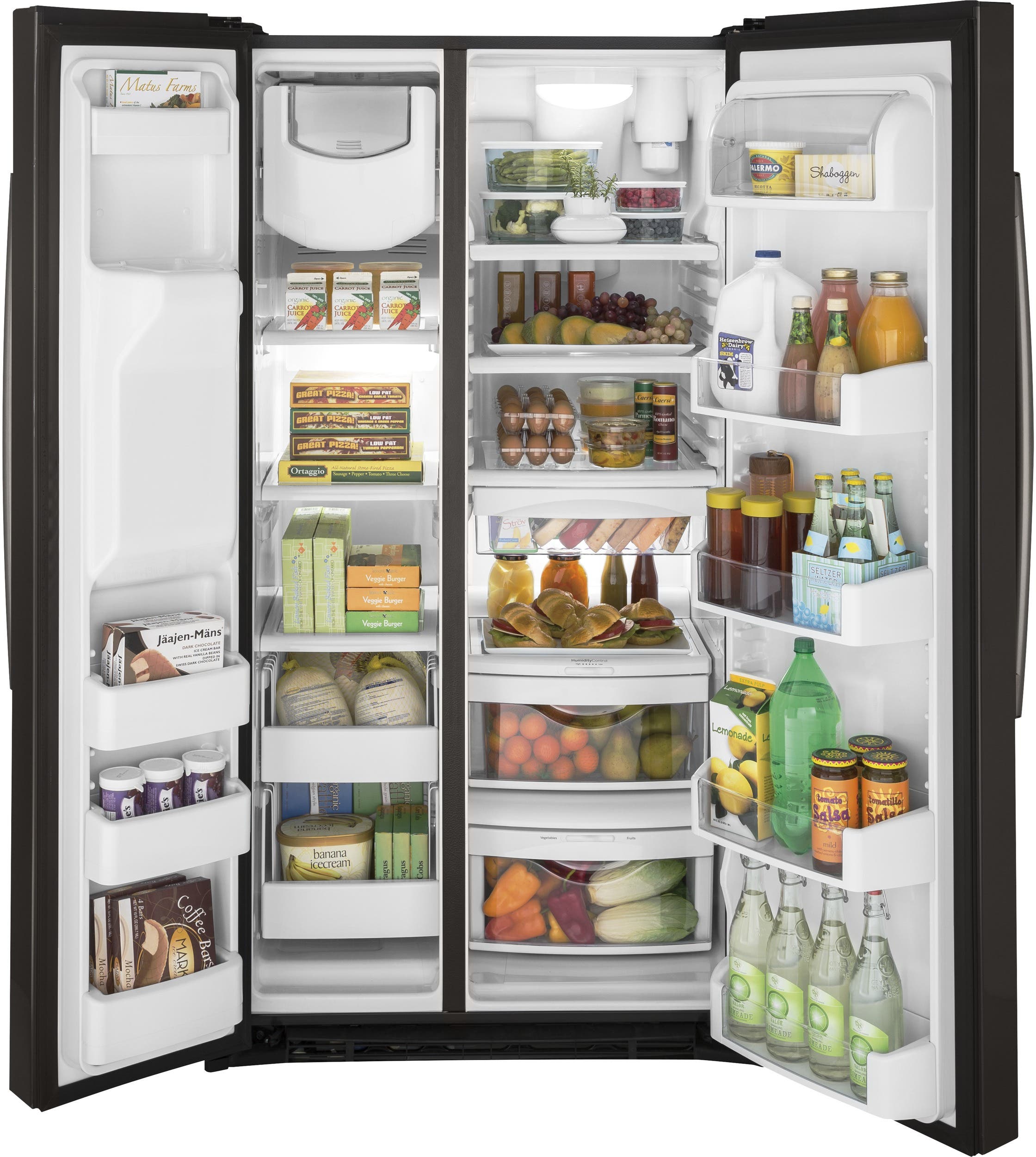 GE GSE25HBLTS Black Stainless
