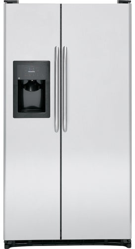 GE GSH25JSXSS 25 cu. ft. Side by Side Refrigerator with 3 Glass ...