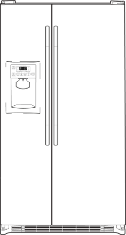 GE GSHF3KGZWW White