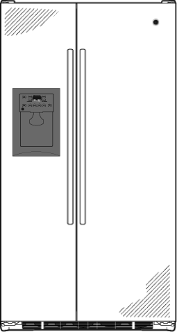 GE GSHS5KGXSS 25.4 cu. ft. Side by Side Refrigerator Stainless