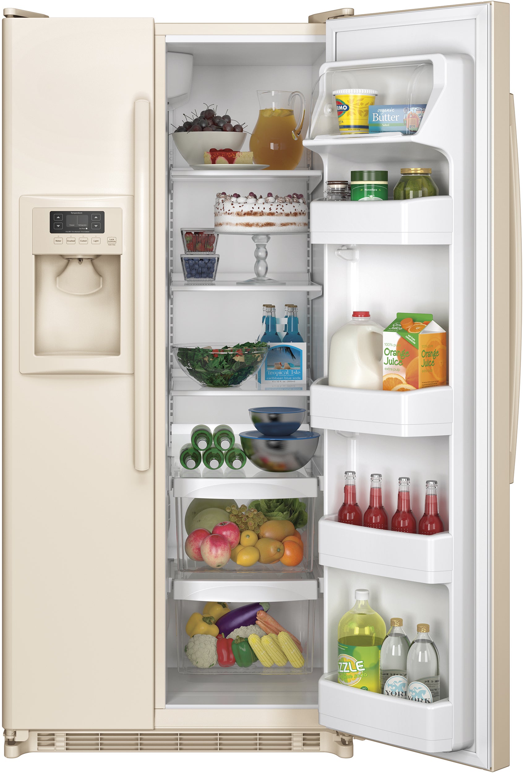 GE GSS20ETHCC 32 Inch Side-by-Side Refrigerator Bisque