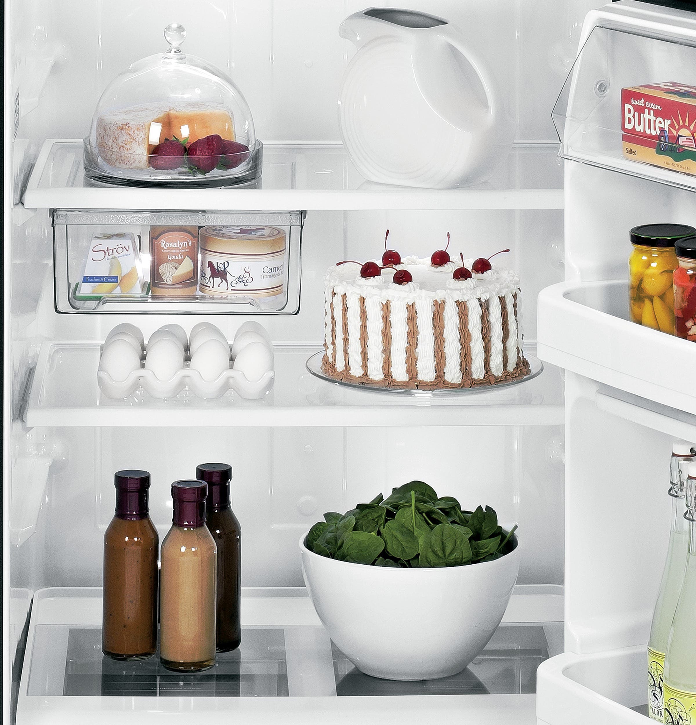 GE GTK17JCDBS 16.5 cu. ft. Top-Freezer Refrigerator