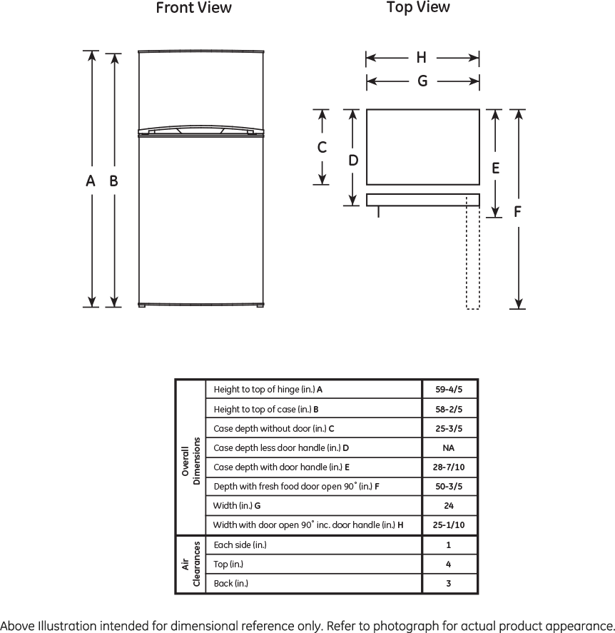 GE GTR12SBESS Stainless Steel