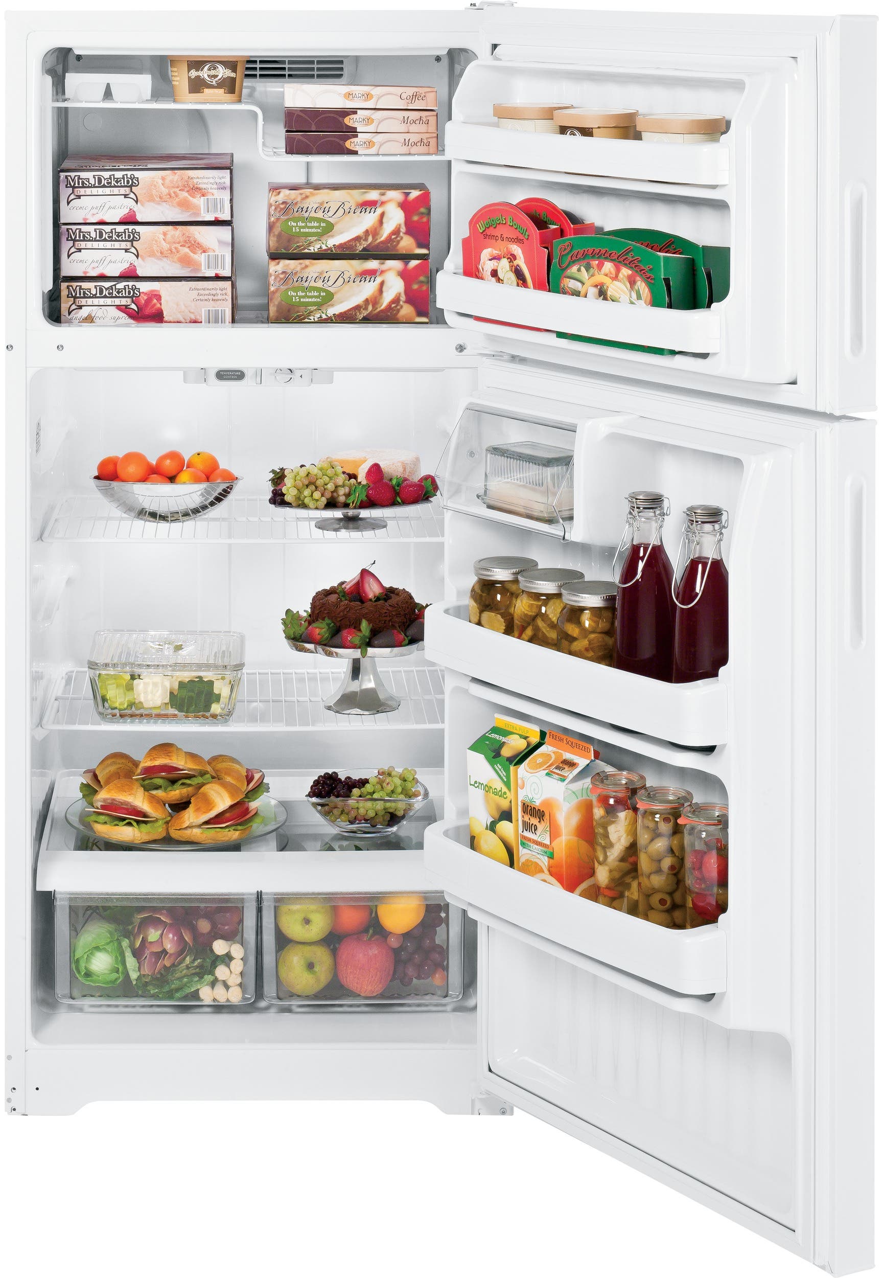 GE GTR16DBEWW 15.7 cu. ft. Top-Freezer Refrigerator