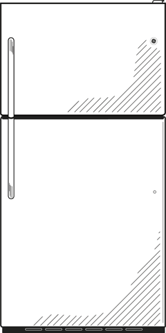 GE GTS18SCXSS 17.9 Top-Freezer Refrigerator