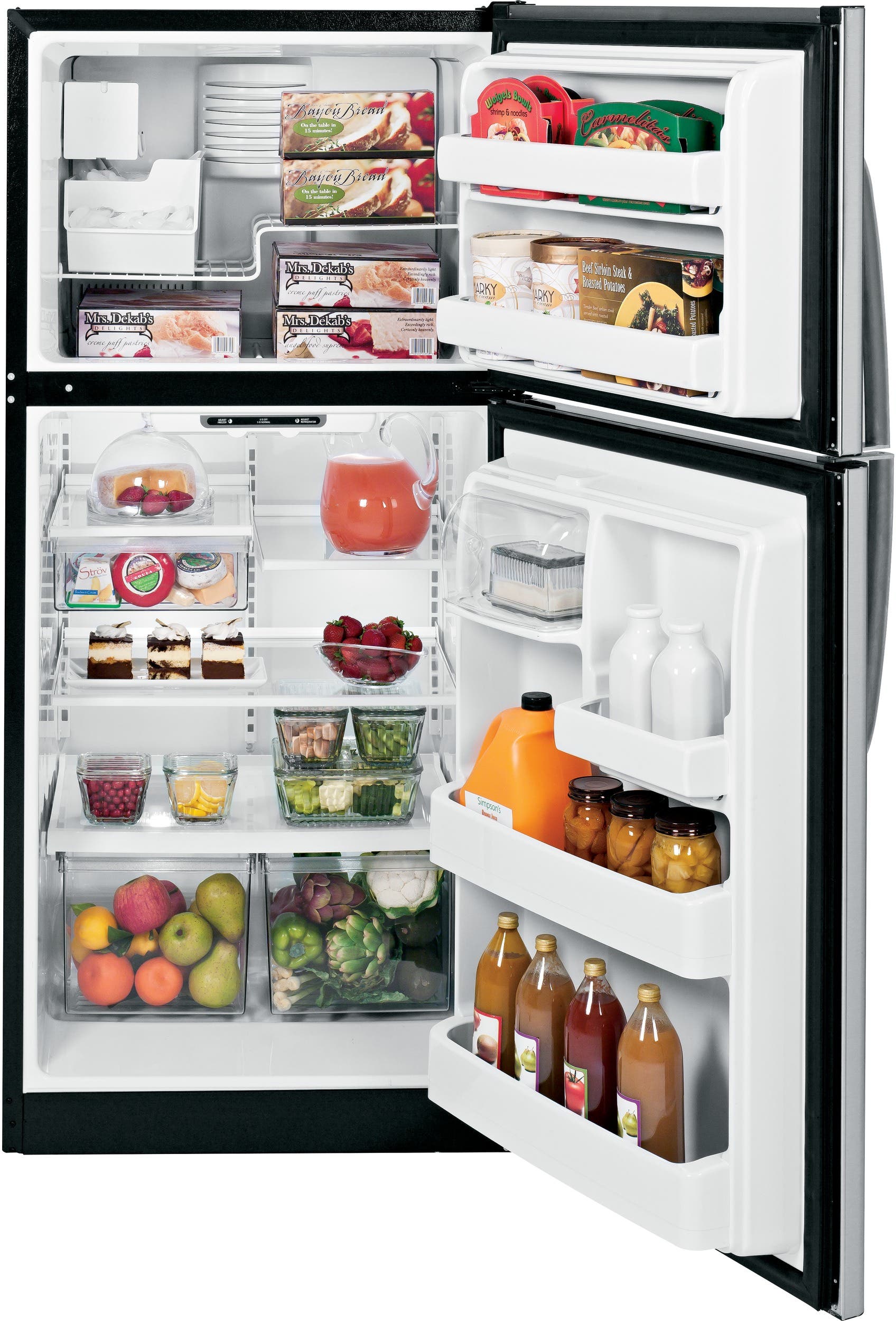 GE GTZ18ICESS 18 cu. ft. Top Freezer Refrigerator