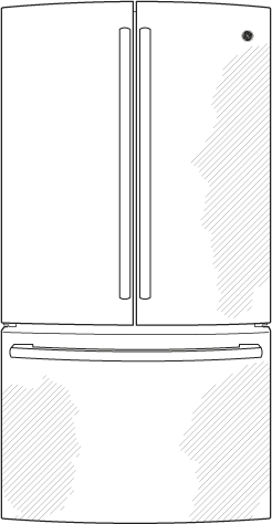 GE PNS20KSESS 19.5 cu. ft. French Door Refrigerator