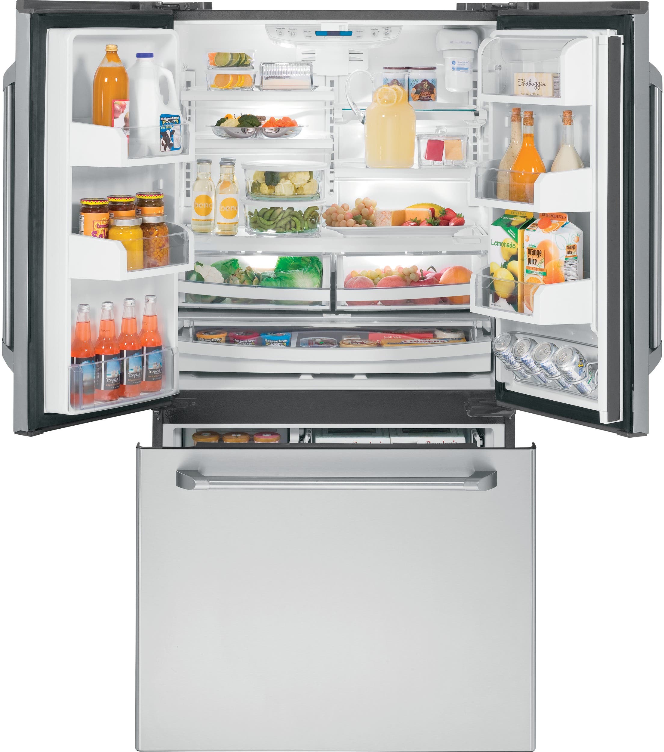 GE CWS21SSESS 20.7 cu. ft. Counter-Depth French Door Refrigerato...