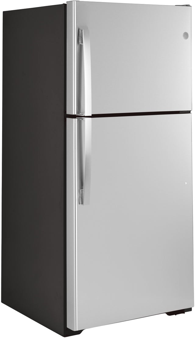 GE GTS22KSNRSS Top Freezer Refrigerator With Handle No Icemaker W...