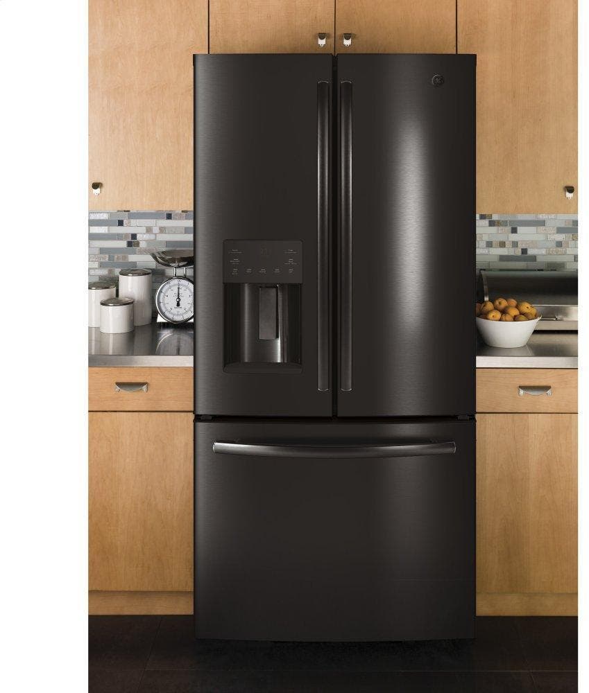 GE GYE18JBLTS Black Stainless Steel