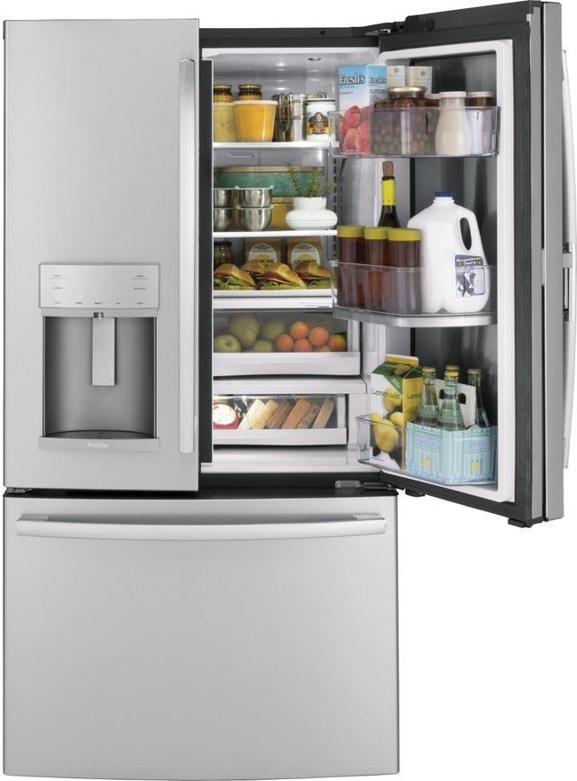 GE PFD28KSLSS 27.7 Cu. Ft. French-Door Refrigerator with Door In...