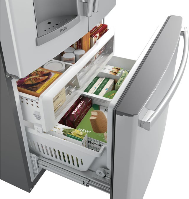 GE PFD28KSLSS 27.7 Cu. Ft. French-Door Refrigerator with Door In...