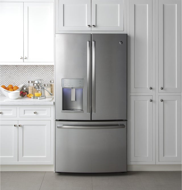 GE PFD28KSLSS 27.7 Cu. Ft. French-Door Refrigerator with Door In...