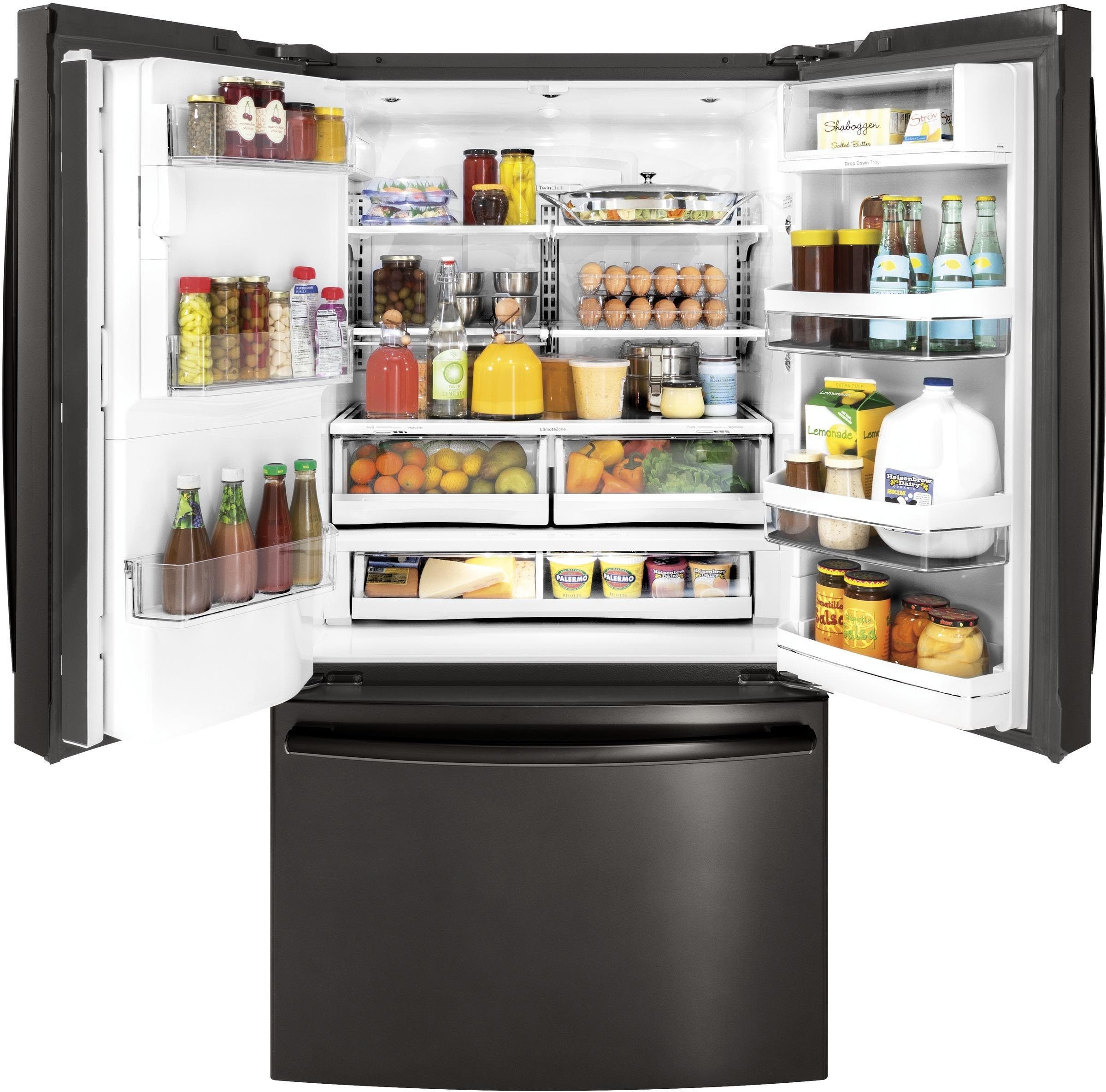 GE PFE28PBLTS Black Stainless Steel