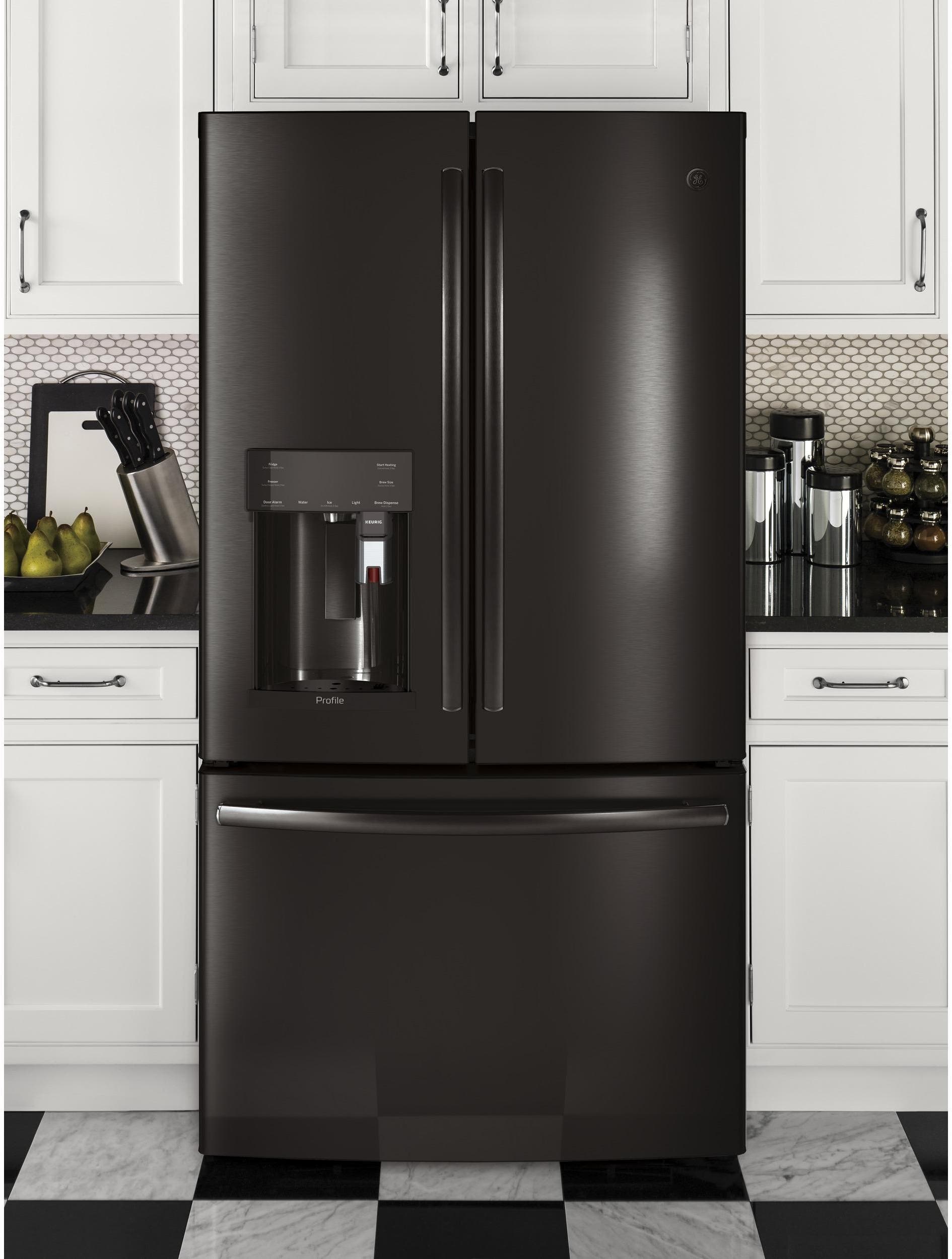 GE PFE28PBLTS Black Stainless Steel