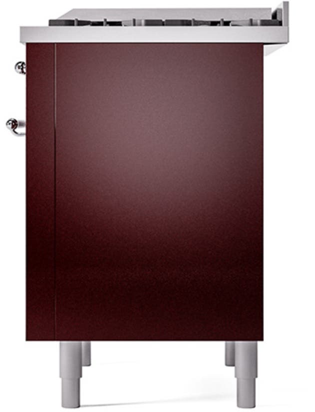 Ilve UP36FQNMPBUCLP Burgundy With Chrome Trim, Lp