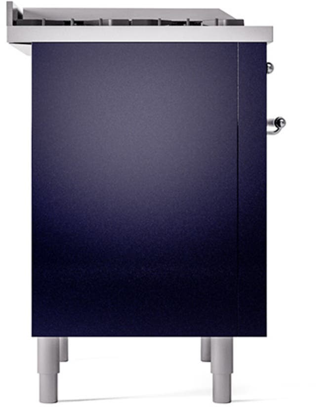 Ilve UP36FQNMPMBC Midnight Blue With Chrome Trim