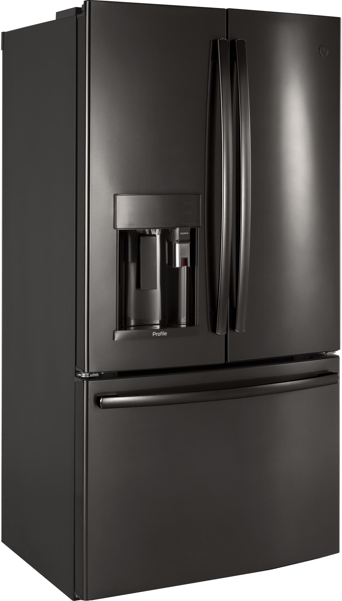 GE PYE22PBLTS Black Stainless Steel