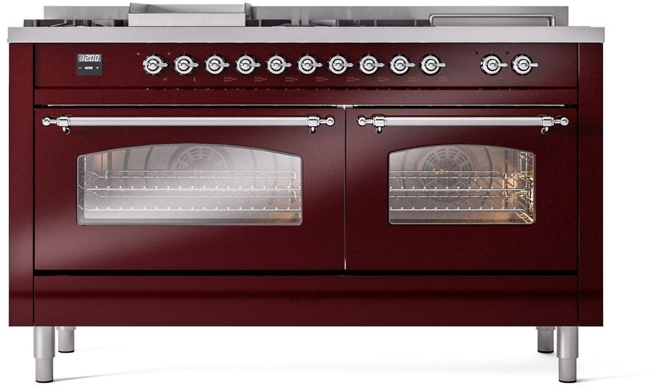 Ilve UP60FSNMPBUC Burgundy Chrome