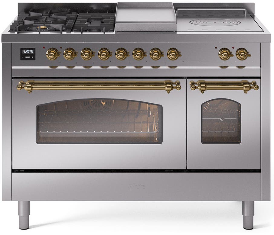 Ilve UP48FSNMPSSG Stainless Steel Brass