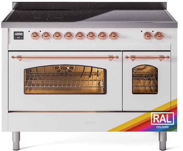 Ilve UPI486NMPRAP 48 inch All Electric Range: Ral Copper