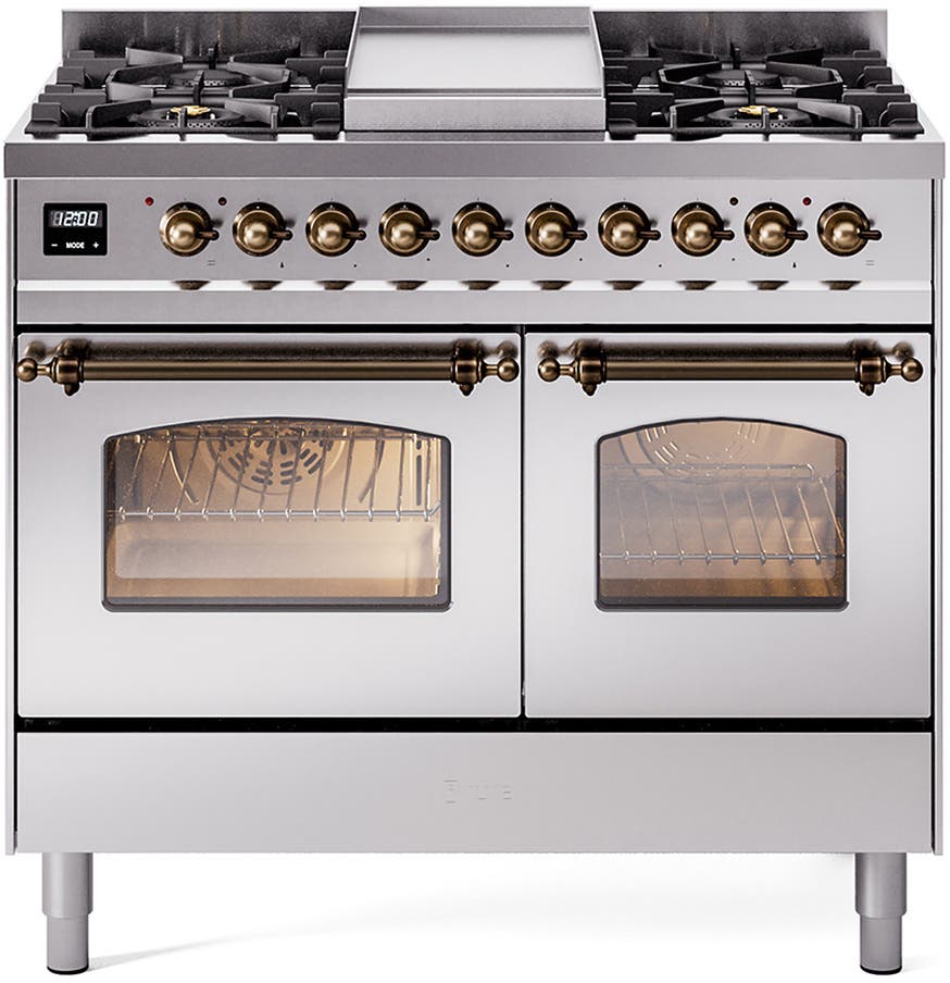 Ilve UPD40FNMPSSB Stainless Steel Burnt