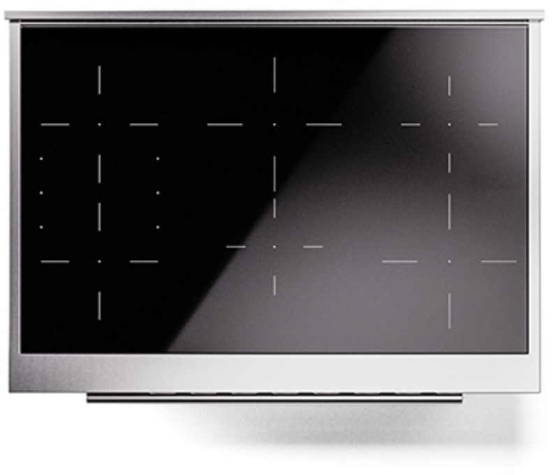 Ilve UPI366QMPBK Glossy Black With Stainless Steel Trim