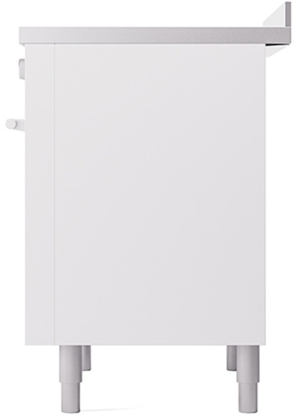 Ilve UPI366QMPWH White With Stainless Steel Trim