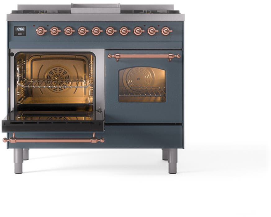 Ilve UPD40FQNMPBGPLP Blue Grey With Copper Trim, Lp