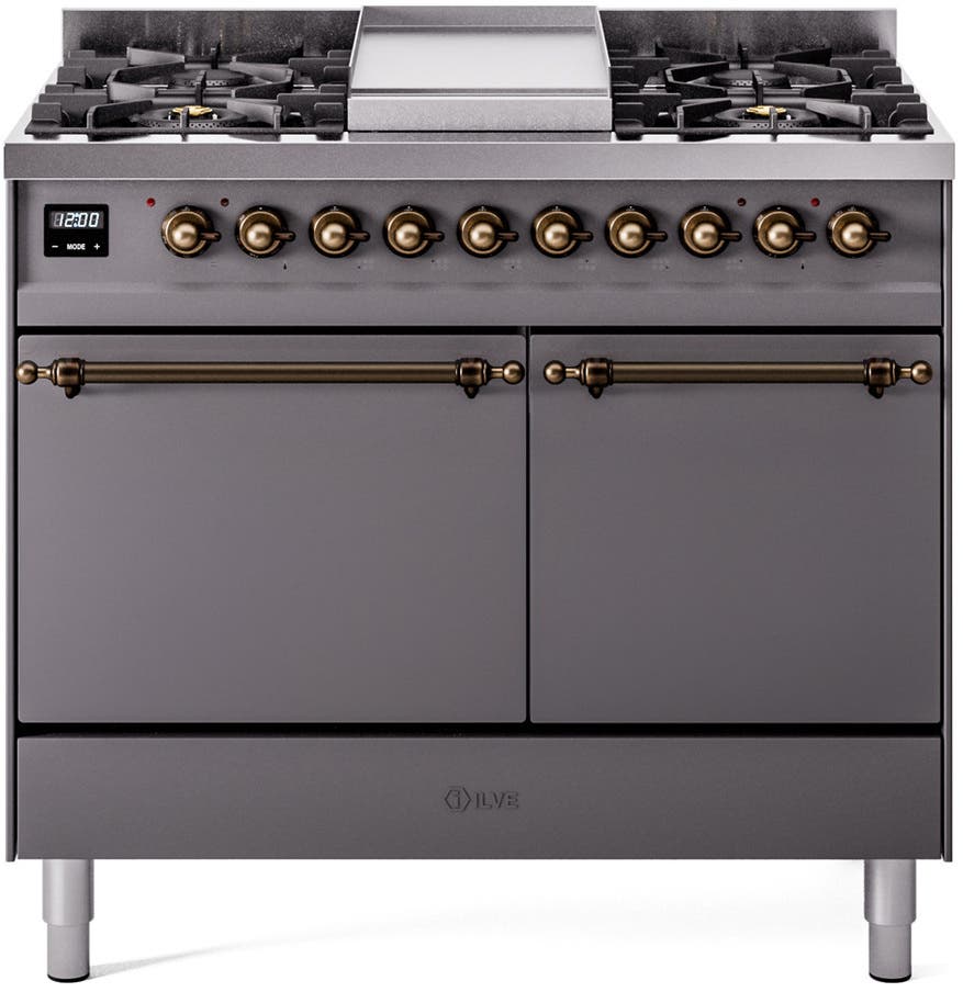 Ilve UPD40FQNMPMGB Graphite Matte With Bronze Trim