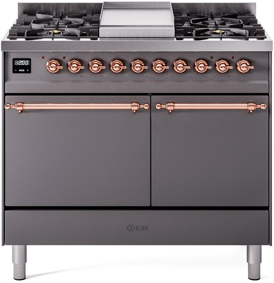 Ilve UPD40FQNMPMGP Graphite Matte With Copper Trim