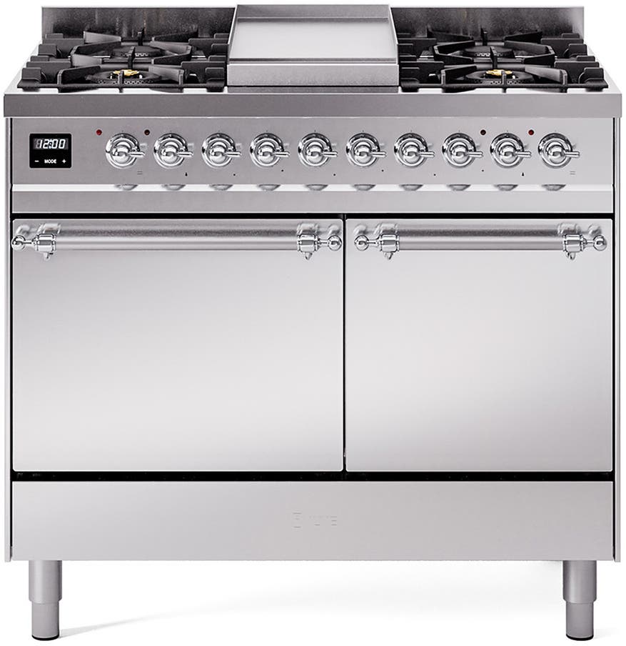 Ilve UPD40FQNMPSSC Stainless Steel With Chrome Trim