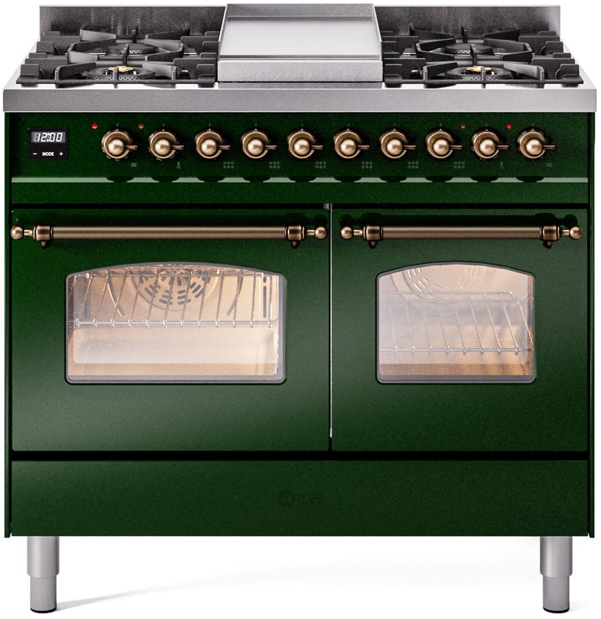 Ilve UPD40FNMPEGBLP Emerald Green With Bronze Trim, Lp
