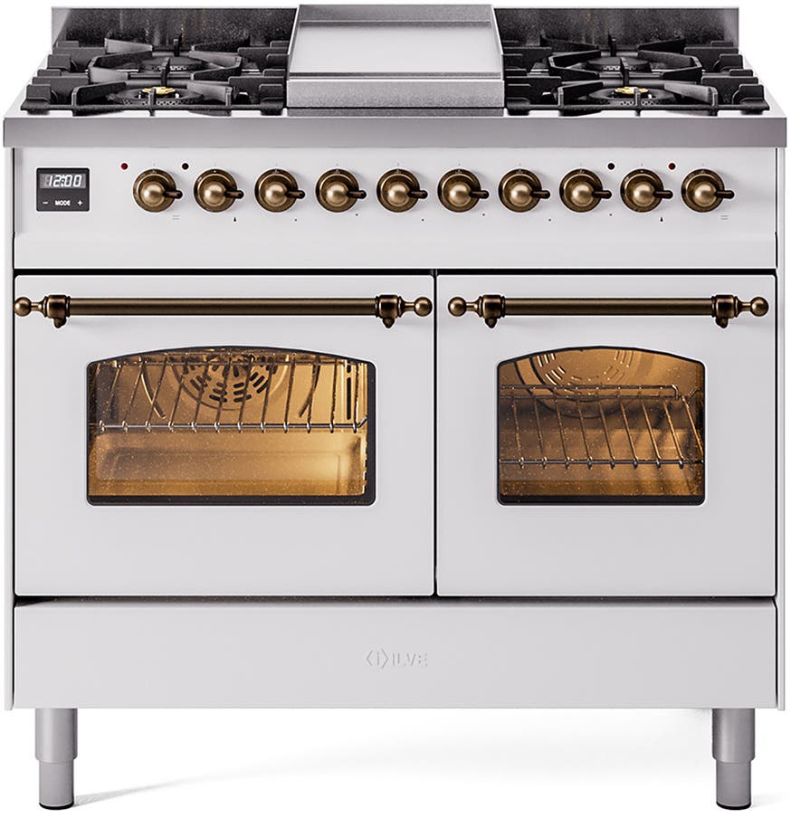 Ilve UPD40FNMPWHBLP White With Bronze Trim, Lp