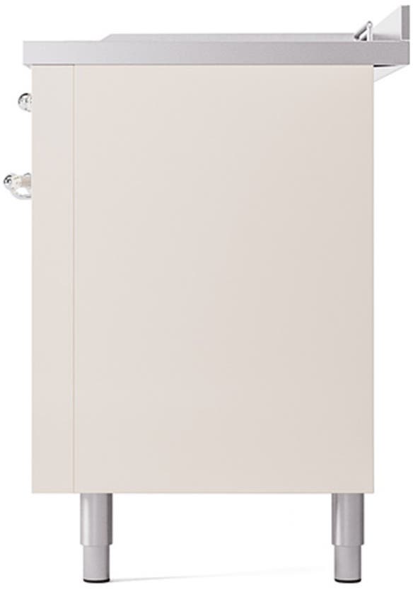 Ilve UP60FSQNMPAWCLP Antique White With Chrome Trim, Lp