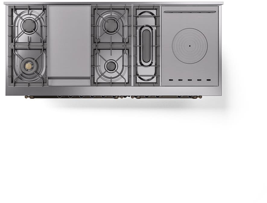 Ilve UP60FSQNMPBGBLP Blue Grey With Bronze Trim, Lp