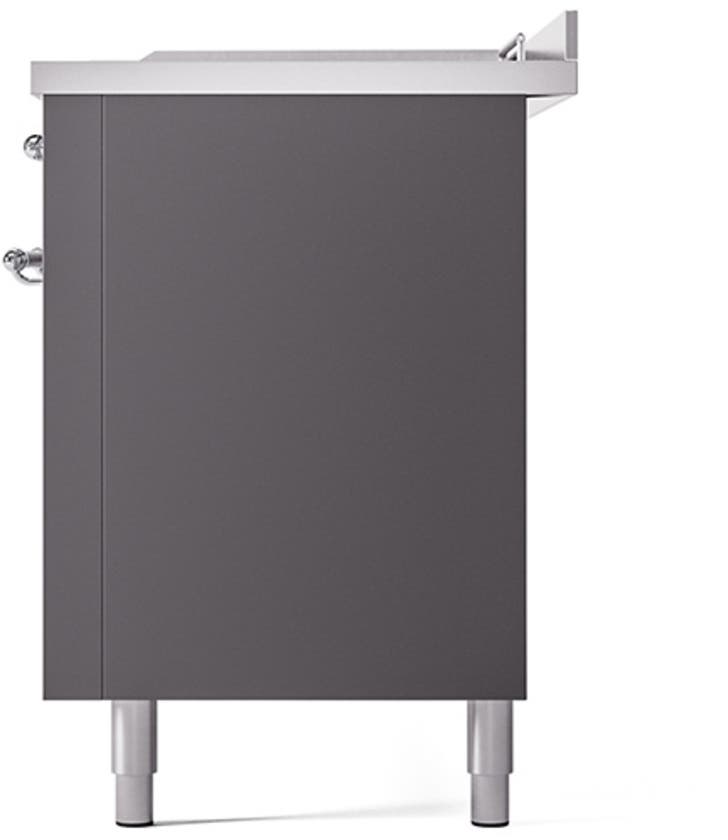 Ilve UP60FSQNMPMGCLP Graphite Matte With Chrome Trim, Lp