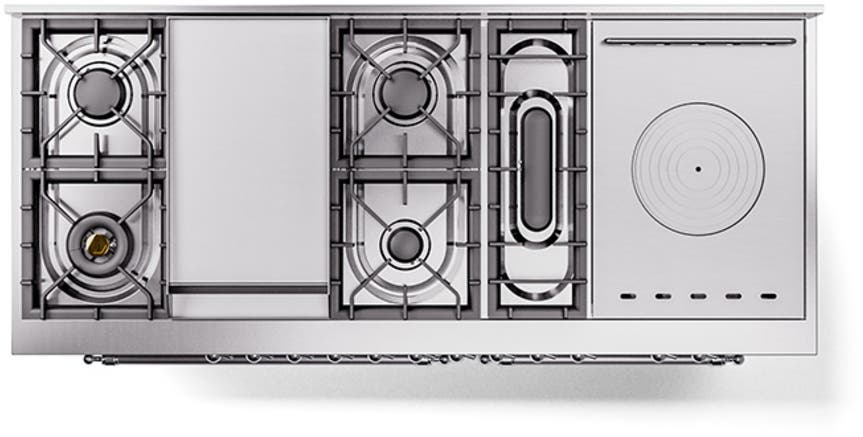 Ilve UP60FSQNMPSSC Stainless Steel With Chrome Trim