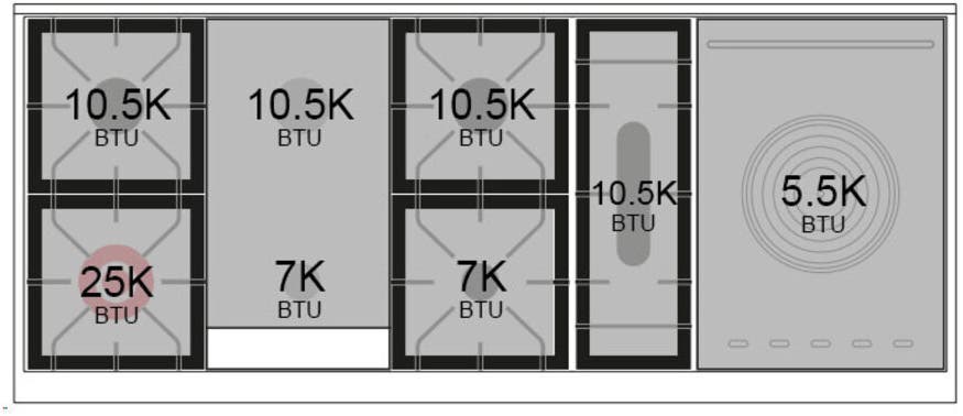 Ilve UP60FSNMPBUCLP Burgundy With Chrome Trim, Lp