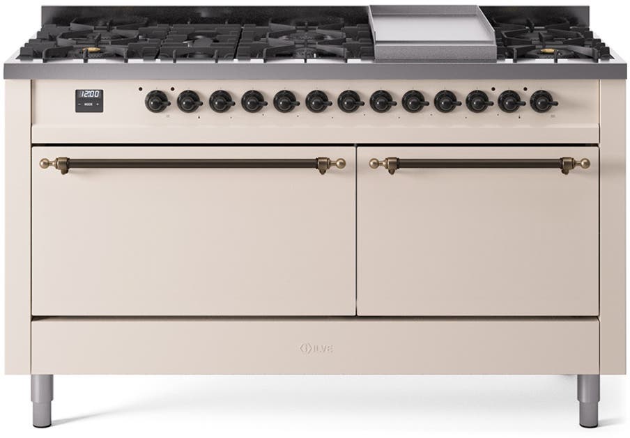 Ilve UP60FQNMPAWB Antique White With Bronze Trim