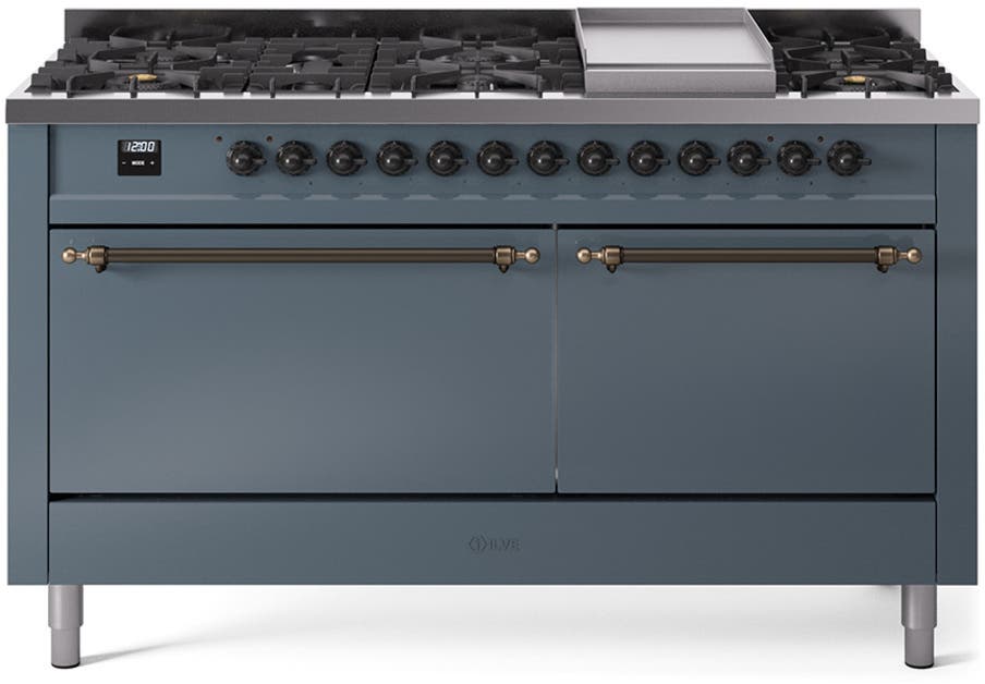 Ilve UP60FQNMPBGB Blue Grey With Bronze Trim