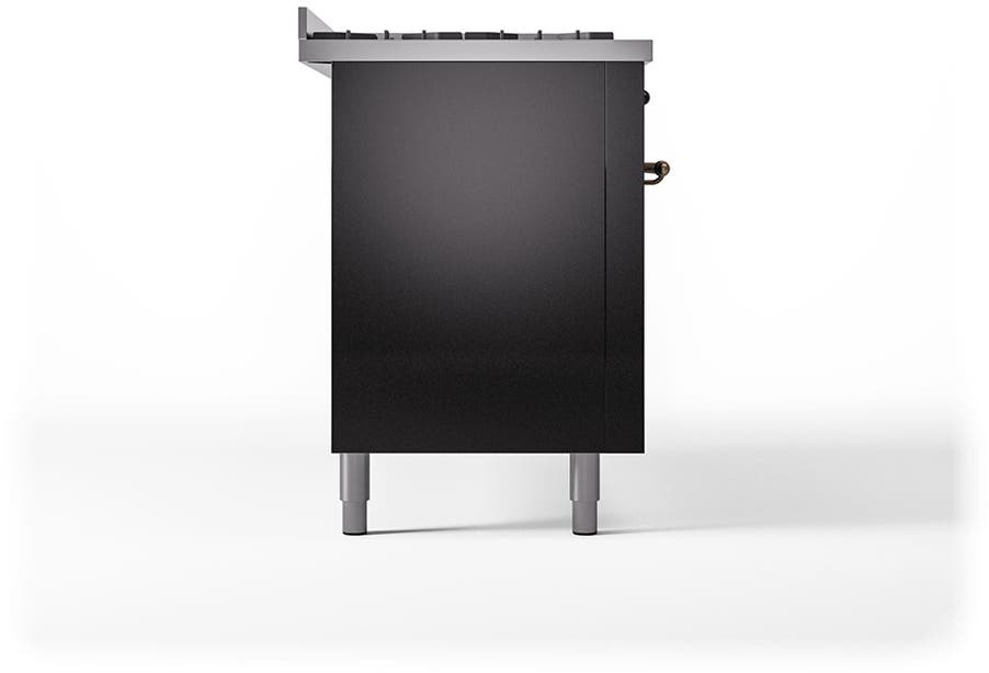 Ilve UP60FQNMPBKBLP Glossy Black With Bronze Trim, Lp