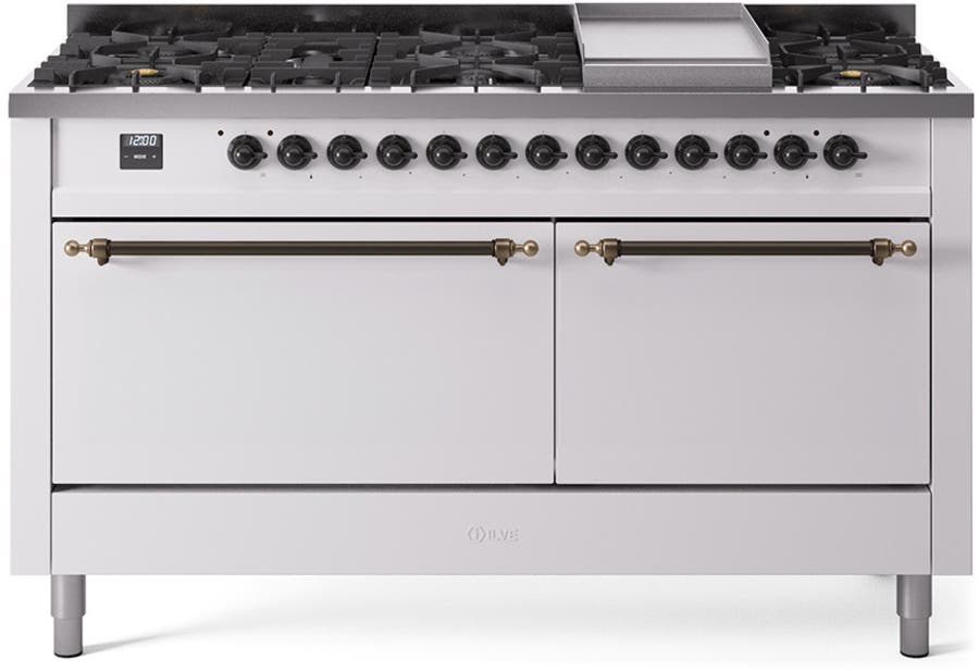 Ilve UP60FQNMPWHBLP White With Bronze Trim, Lp
