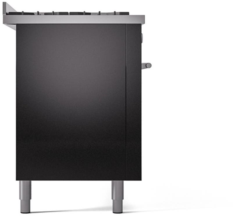 Ilve UP60FQMPBK Glossy Black With Satin Trim